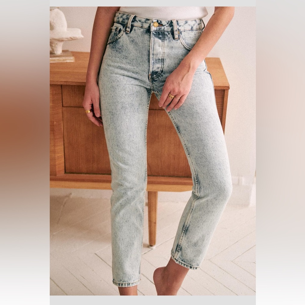 NWOT Sezane Le Brut in Edge Blue TALL in size 27
